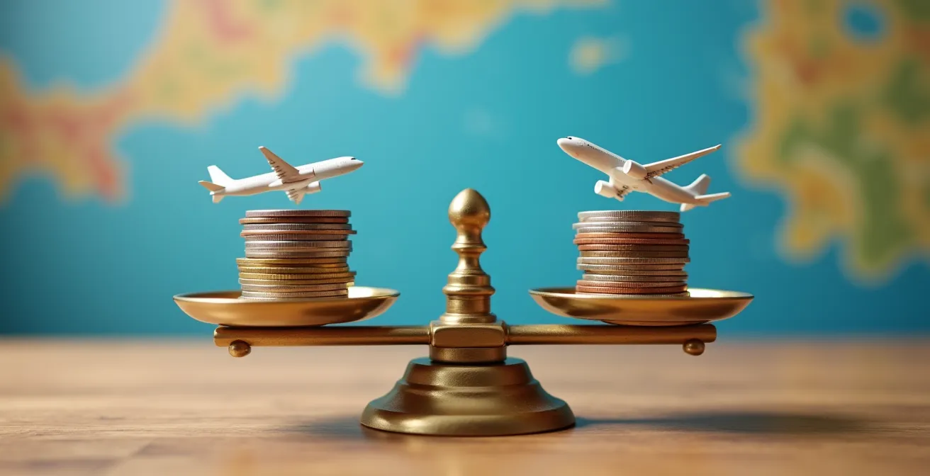 Comparaison visuelle des coûts de transport pour la Corse